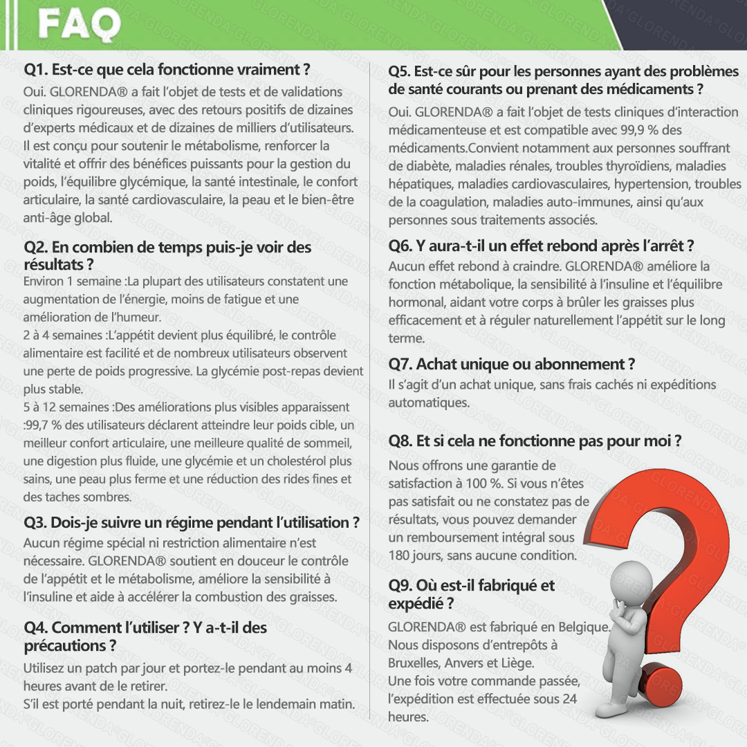 Boutique officielle 🇧🇪 | 👩‍⚕️💃 𝐆𝐋𝐎𝐑𝐄𝐍𝐃𝐀® Moringa · Berbérine + NAD+ – Patch Microneedle Nano Avancé 10-en-1 (1 patch/jour, résultats visibles en 7 jours)