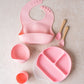 Personalized Silicone Feeding Set (Bibs set 6 pieces)